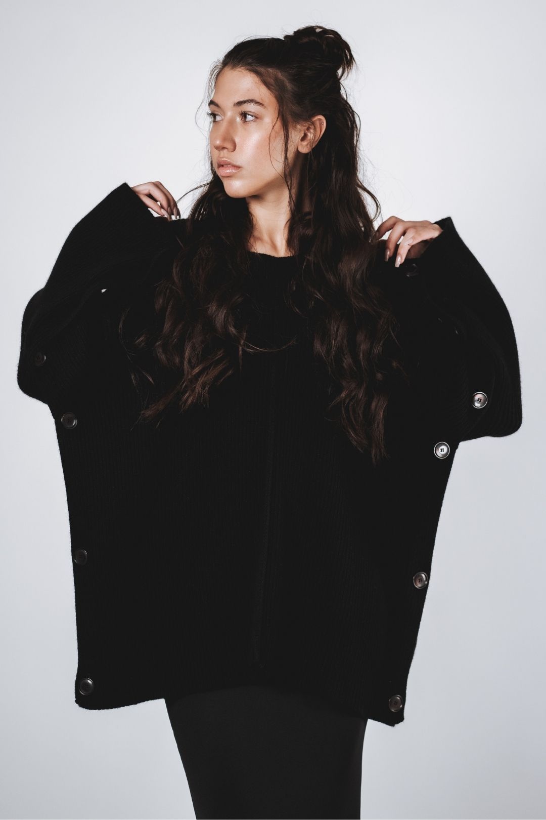 Maglione misto cashmere divisibile