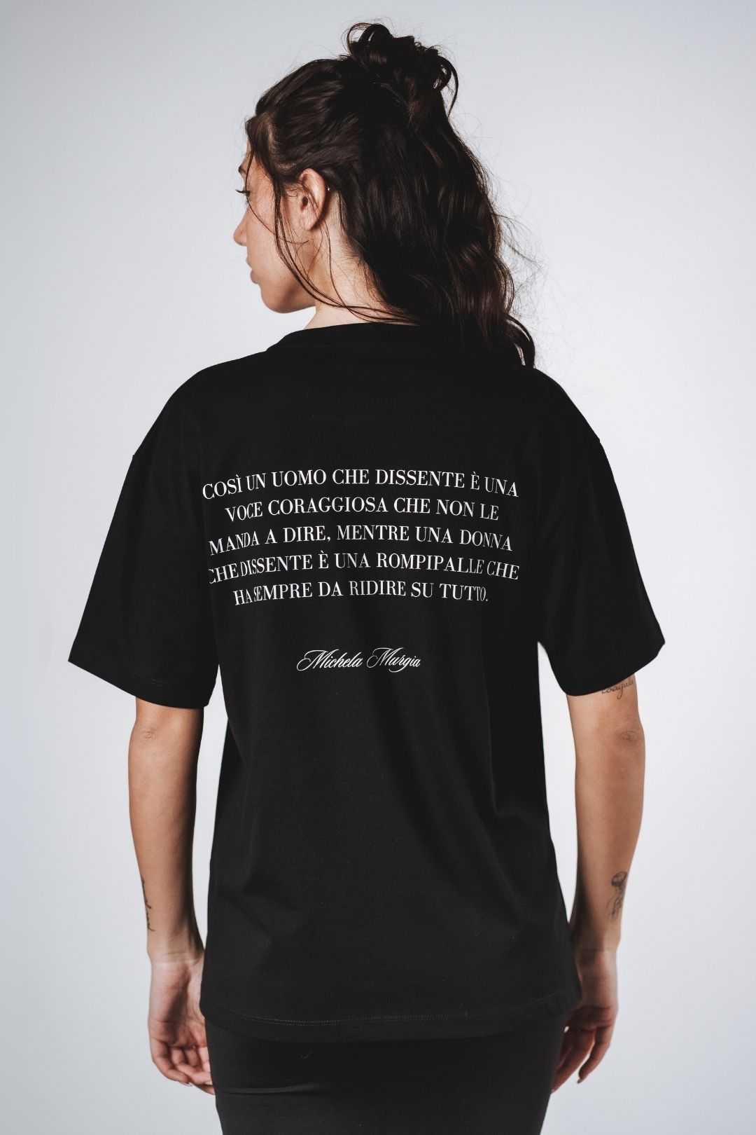 T-shirt over con stampa