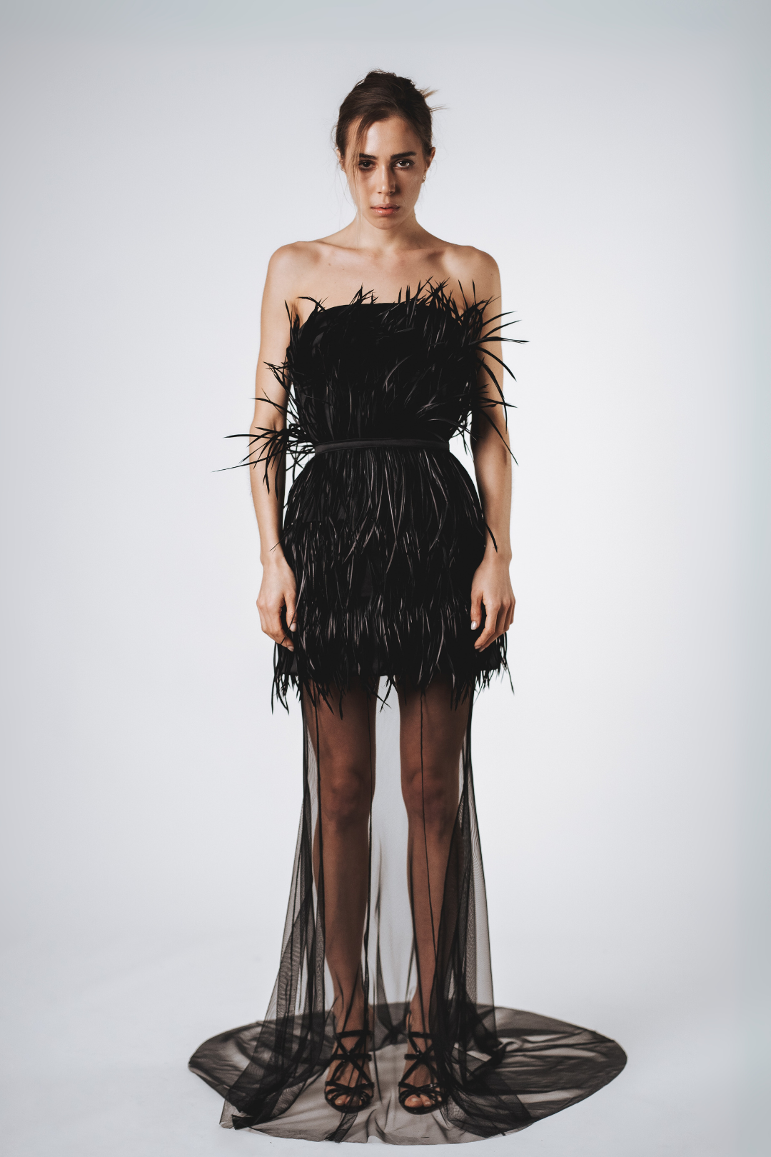 Gonna a sirena in tulle