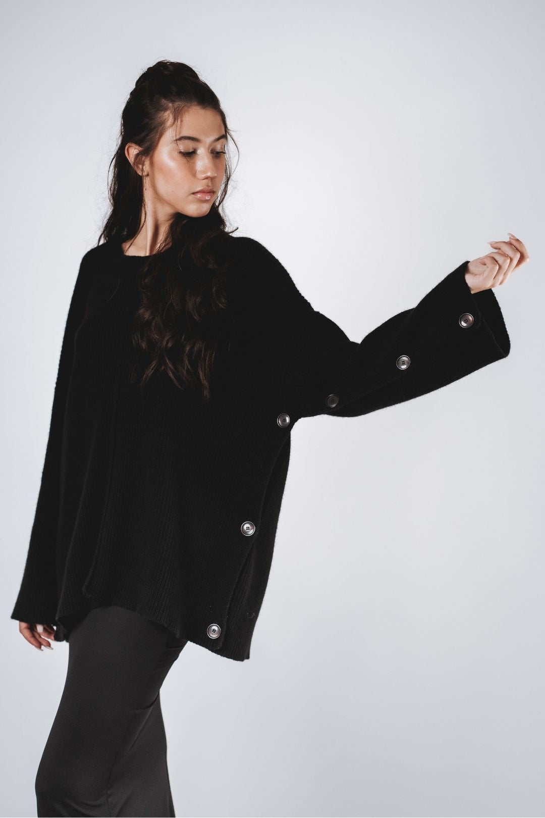 Maglione misto cashmere divisibile