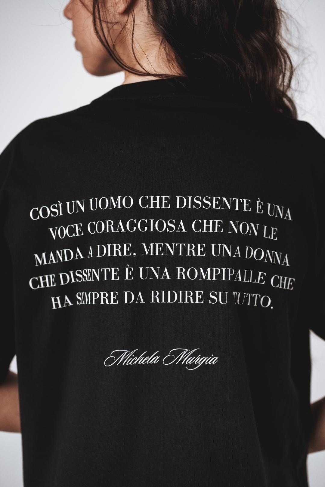 T-shirt over con stampa