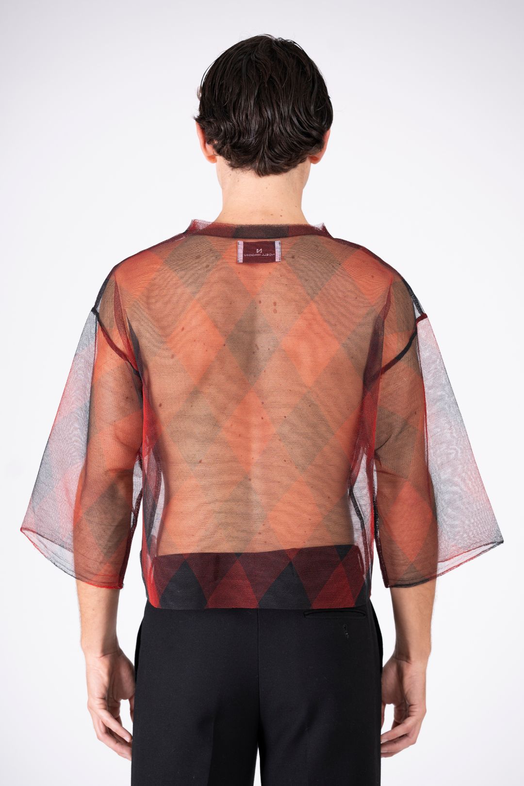 Blusa Over in Tulle Jacquard