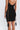Abito nero con spalline leopardate